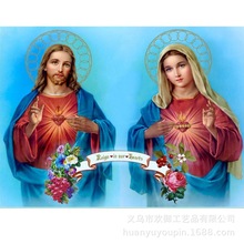 跨境专供热销爆款5d钻石画diy满钻人物十字绣客厅装饰画贴砖画