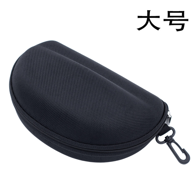 Grandes gafas caso gafas de natación gafas de protección gafas caja de almacenamiento de tipo gancho extra grande bolsa de la cremallera