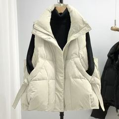 反季大码羽绒棉服马甲女外穿洋气秋冬2025新款无袖坎肩中老年外套