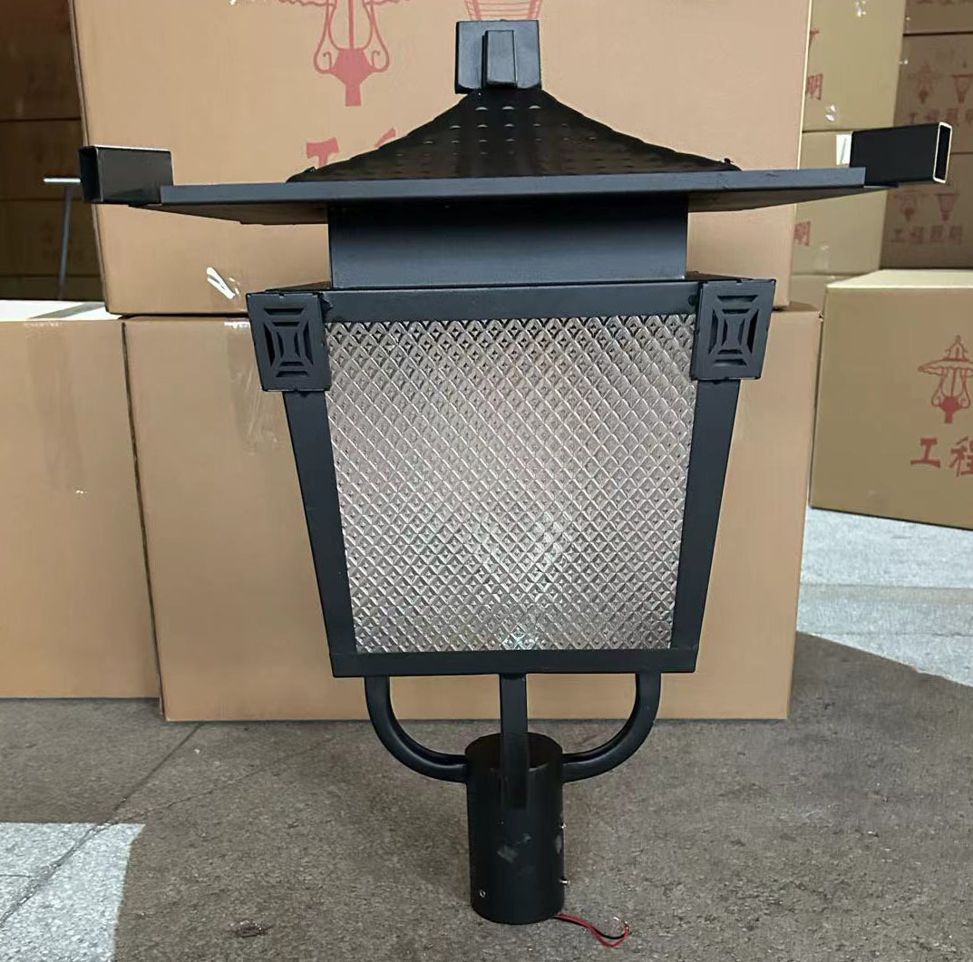 Venta al por mayor de pantallas para lámparas LED de jardín, cabezales de lámparas solares para jardín, cabezales de farolas, luces de calle para paisajismo de villas, parques y jardines comunitarios. image 20