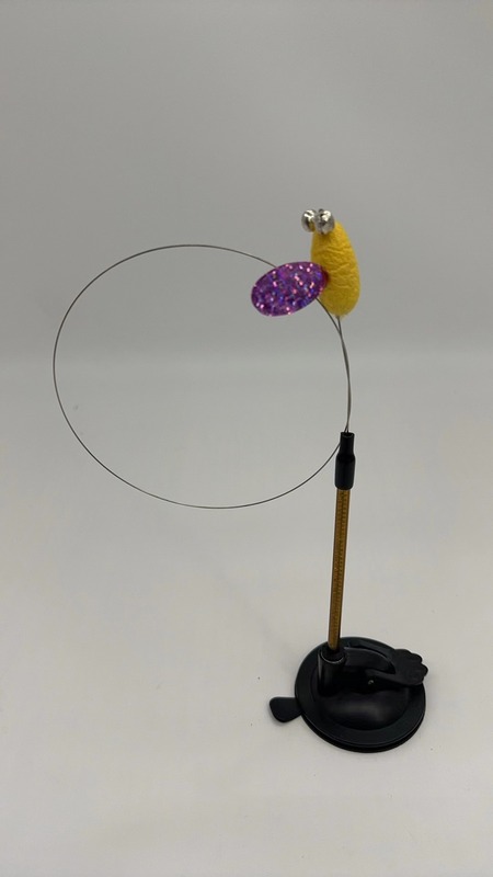 星智猫玩具逗猫棒木質材料蚕繭鋼線響紙木製ハンドルペット猫玩具用品|undefined