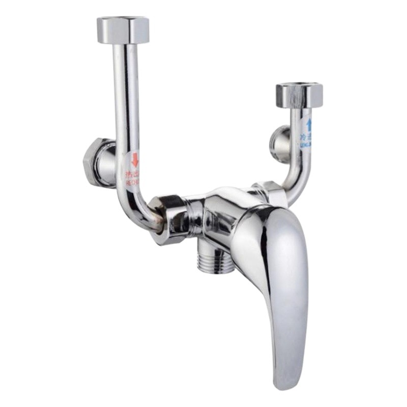 Válvula mezcladora de calentador de agua eléctrico al por mayor, todo el cuerpo de cobre en forma de U, interruptor de ducha frío y caliente, fábrica de válvulas mezcladoras de baño, envío gratis image 1