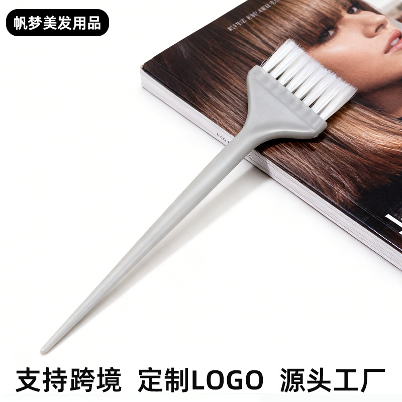 Pincel Plano para Teñir Cabello con Mango Puntiagudo para Salón de Peluquería