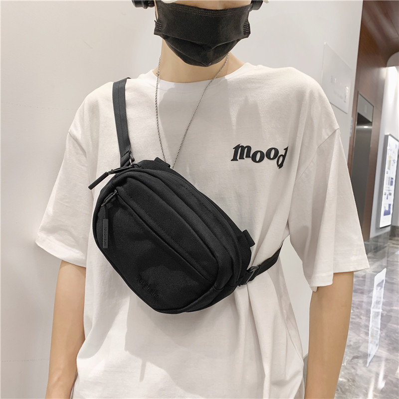 Nuevo chaleco deportivo bolso casual de moda simple bolso de cintura de gran capacidad bolso de pecho de moda temperamento de moda bolso de hombre