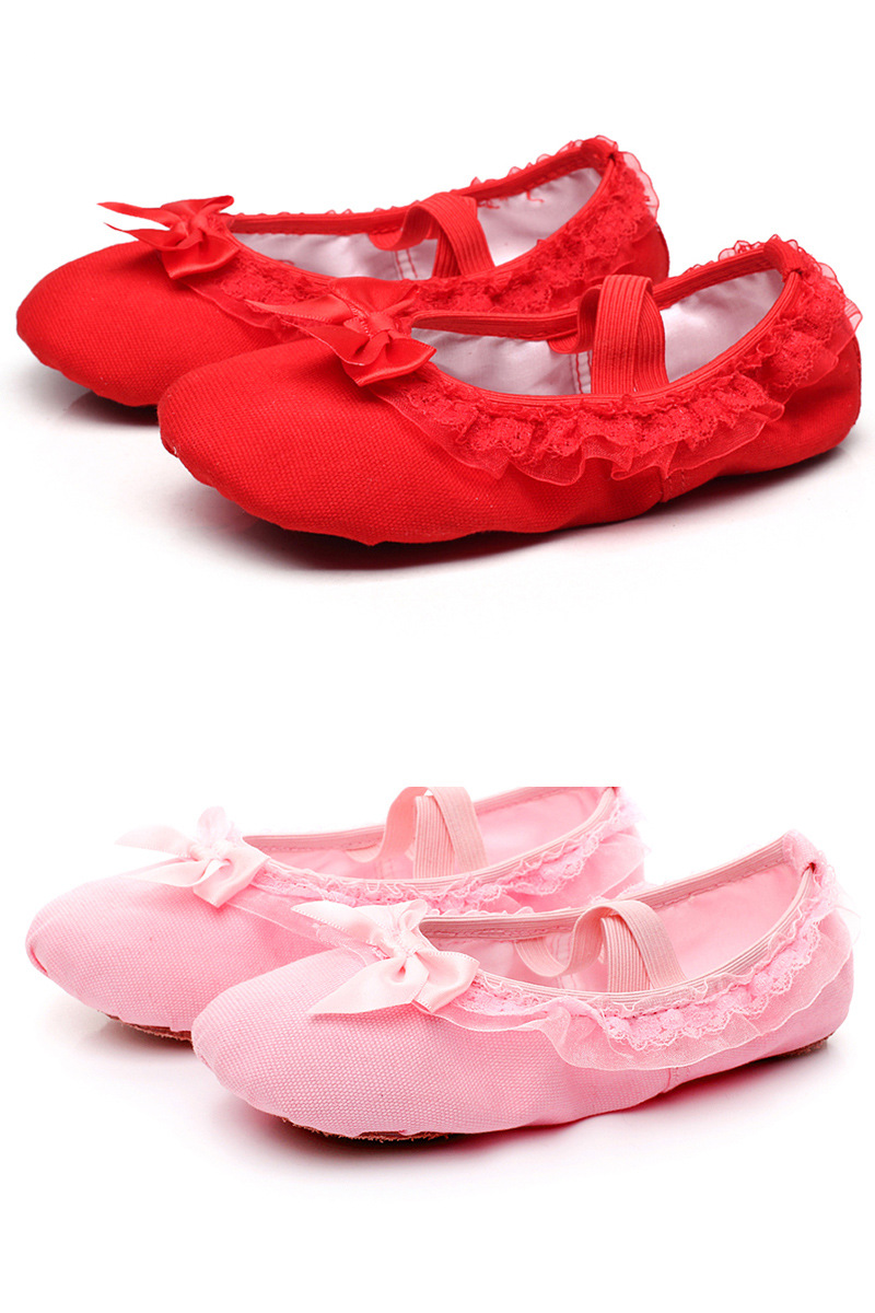 Zapatos de danza de los niños de ballet chino de los niños niñas zapatos de ejercicio de fondo suave antideslizante zapatos de baile de los niños