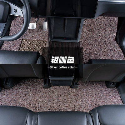 Ring Car Floor Mats Are Suitable for Models: Ayaqaltılar (Kovriklər) - silver-coffee-color