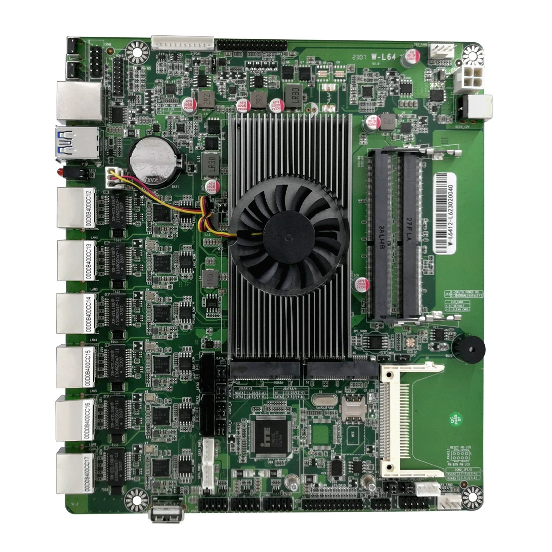 微特迈 W-L6412J6413 J6412 Six-network network security soft routing server firewall industrial control motherboard