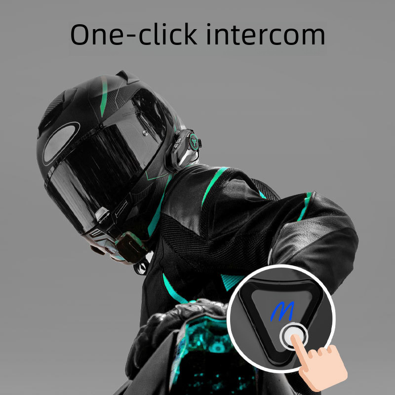 Motorcycle helmet Bluetooth headset intercom interconnection outdoor riding_voghion.com