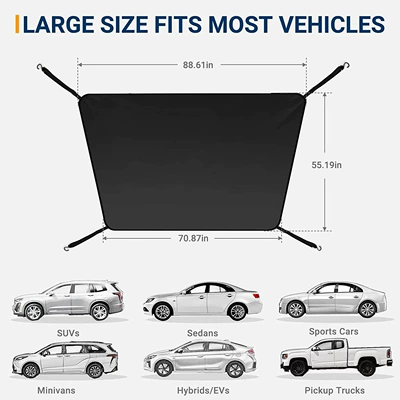 Car snow shield – Cover - rear-gear-sunshade-four-hook-model