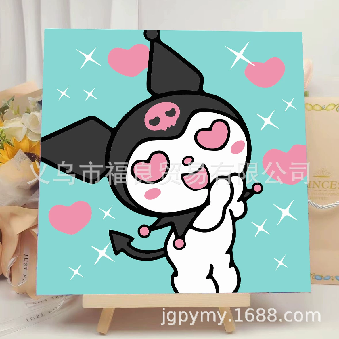 Набор алмазной мозаики DIY 30×30 см, деревянная рама, стразы и инструменты для выкладки