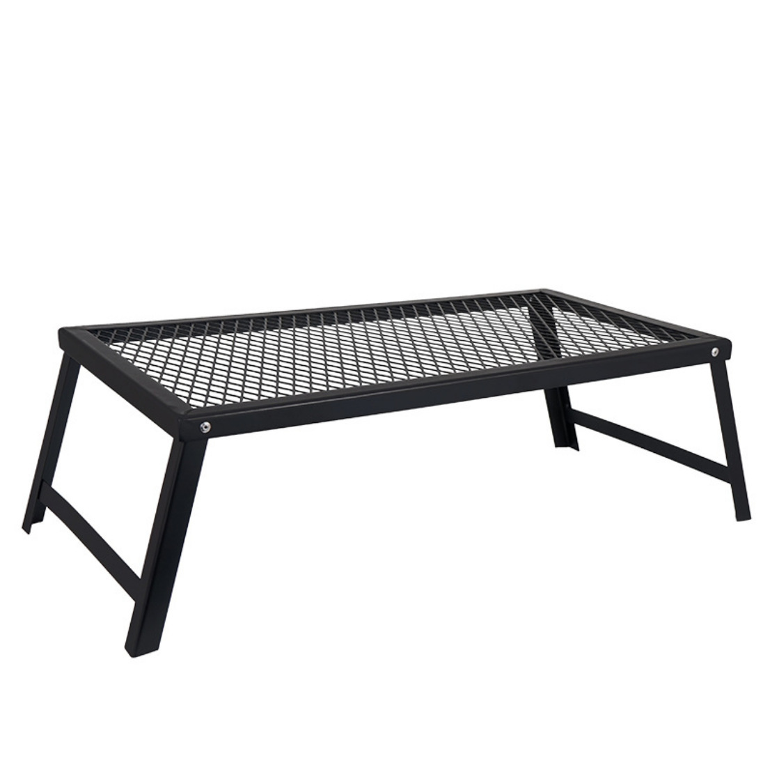 Outdoor folding picnic table barbecue net table storage rack display table refrigerator rack barbecue rack draining rack mini low table