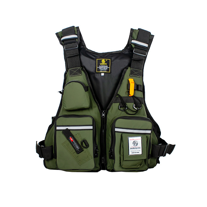 Fishing Vest with Pockets and Nylon Fabric