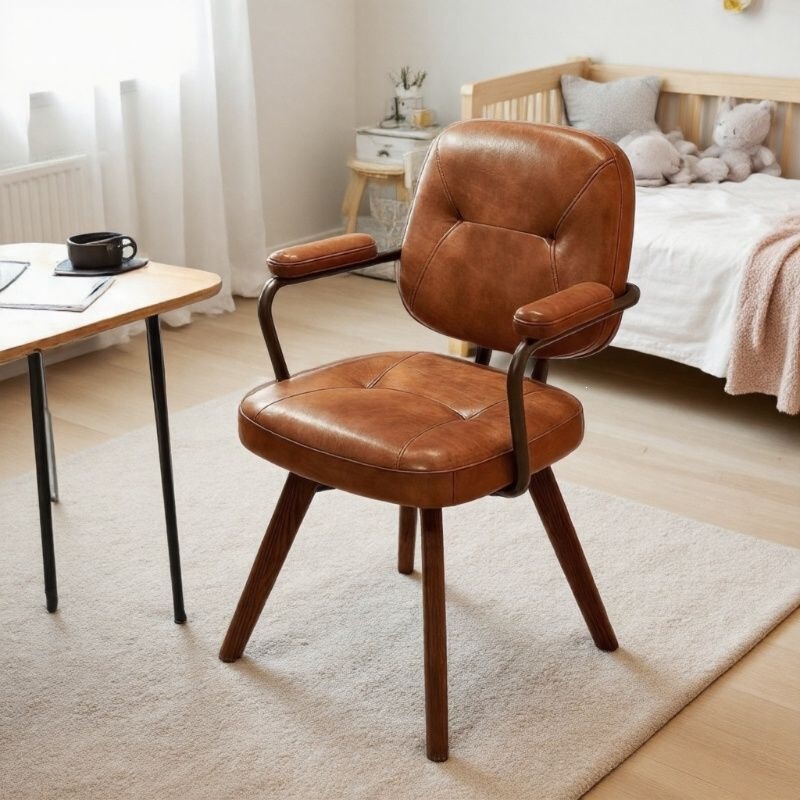 Solid wood computer chair, simple desk chair, comfortable for home study, long-term sitting, office, bedroom, study chair with backrest Solid wood computer chair, simple desk chair, comfortable for home study, long-term sitting, office, bedroom, study chair with backrest