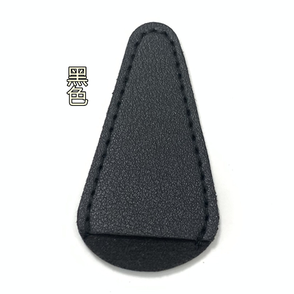 En stock tijeras de pelo nariz cubierta de cuero con seis colores imprimible logotipo tijeras de cejas cubierta protectora tijeras de barba tijeras cruzadas cubierta de almacenamiento