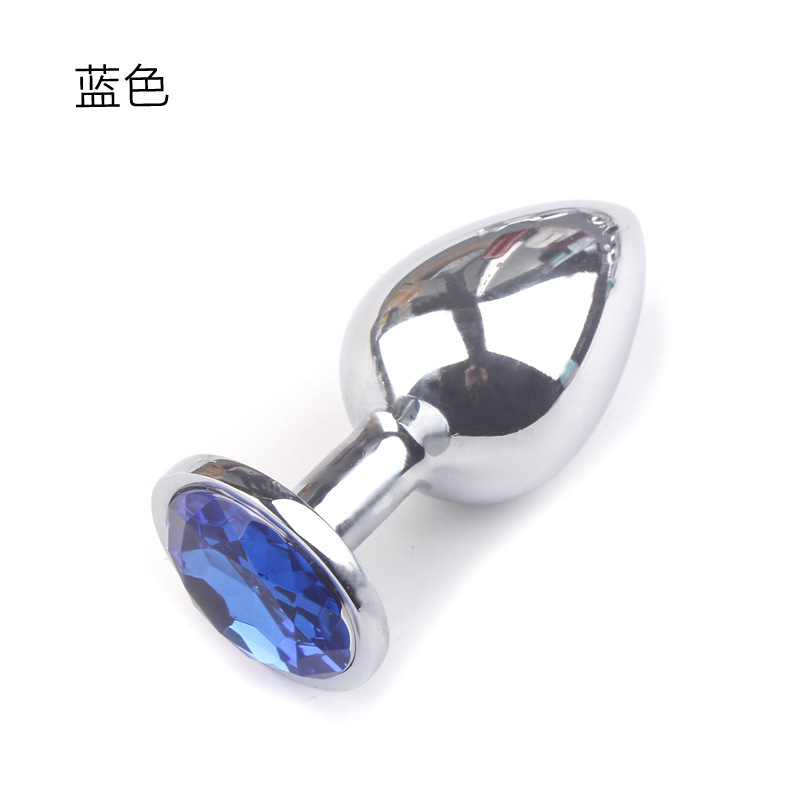 Gran metal anal plug nuevo acero inoxidable sexy back corte perno fábrica precio al por mayor de plata