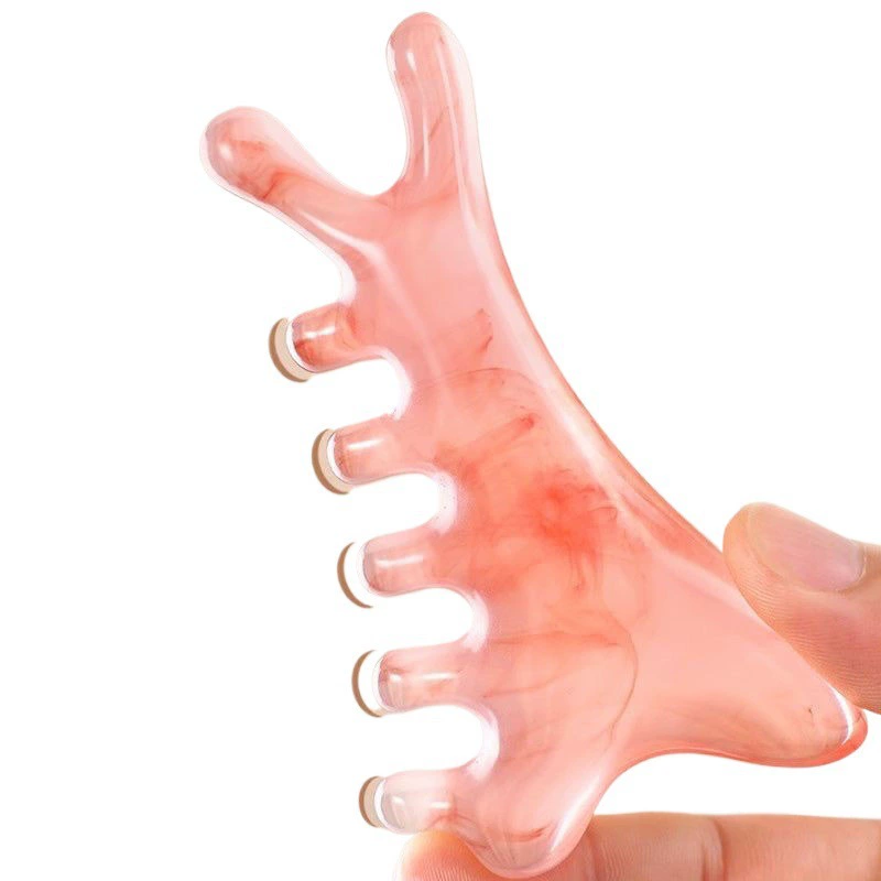 Universal massager for scalp, pulls up brush for face