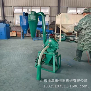 豆粕麦麸饲料粉碎机 汽油款260型小钢磨 尿素化肥化工料打粉机