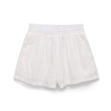 BZL批发2024夏季镂空刺绣休闲女式短裤沙滩裤SS33-2015白色欧美棉
