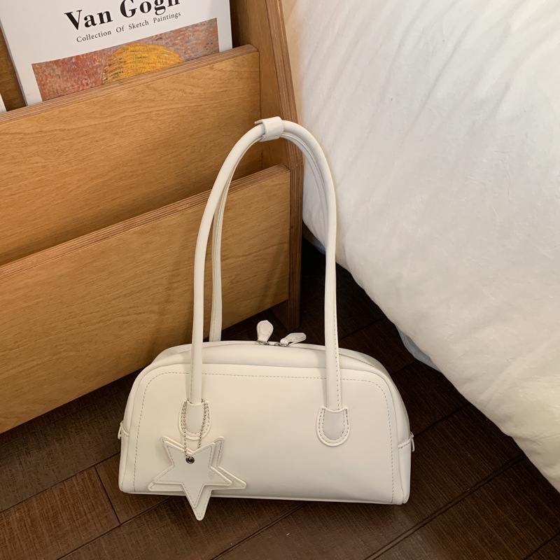 Spring Fashion Women's Handbag Commuter Bag 2026 New Bowling Bag Simple Versatile Shoulder Underarm Bag