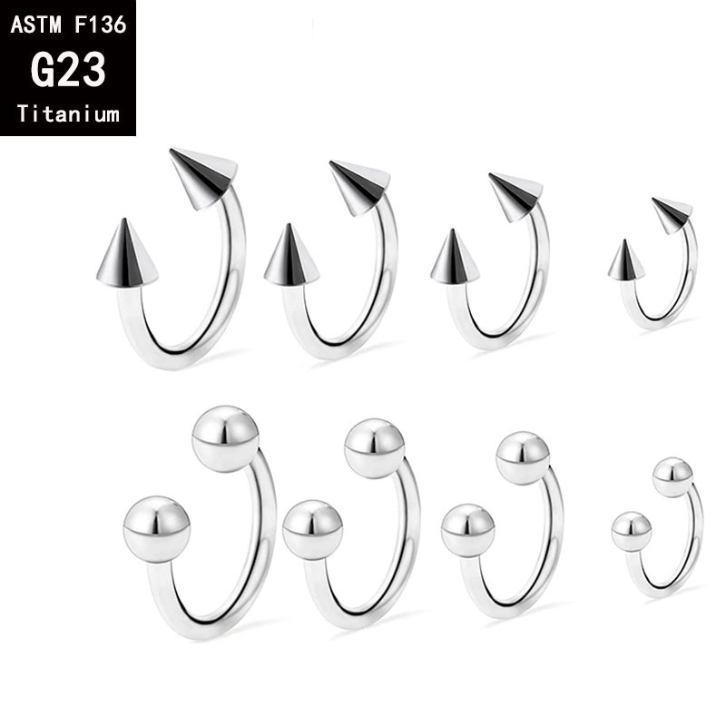 Labret piercing jewelry detail image