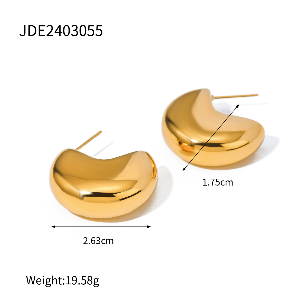 傑鼎欧米チタン鋼のイヤリングは贅沢で高級感があります。