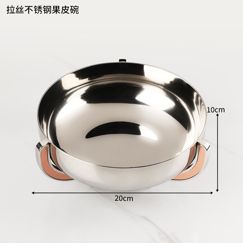 Ktv acero inoxidable cepillado conjunto completo suministros de Decoración de mesa caja de negocios Cenicero plato de fruta Luz de lujo decoración de escritorio traje