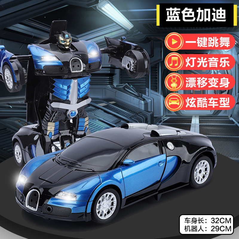 Control remoto de deformación de detección de gestos coche de carreras de cuatro ruedas recargable King Kong robot niño niño coche de juguete súper grande