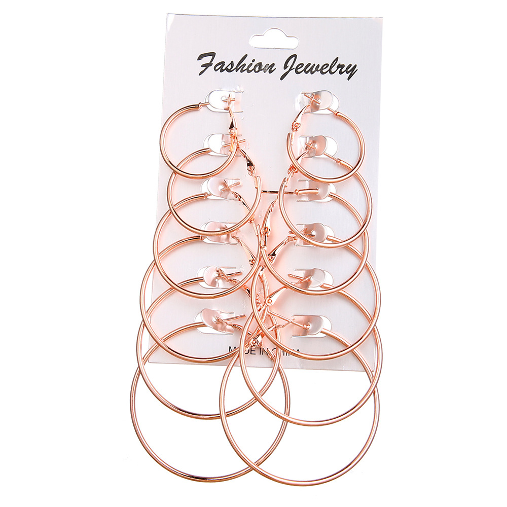 Solid Color Pattern Women's Gender Simple Style Classic Style Solid Color Alloy Women's Earrings