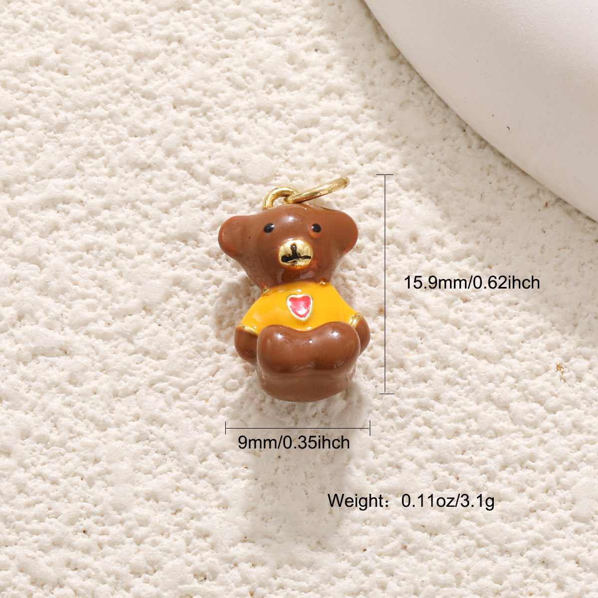 3g Weight Pendant Jewelry Making Type Charms Classification 1 Piece Quantity Copper Material Dinosaur, Cat Pattern All Seasons Season Polished Finish Enamel Design Cute Style 1 Piece Copper Dinosaur  Cat Polished Pendant Charms 19