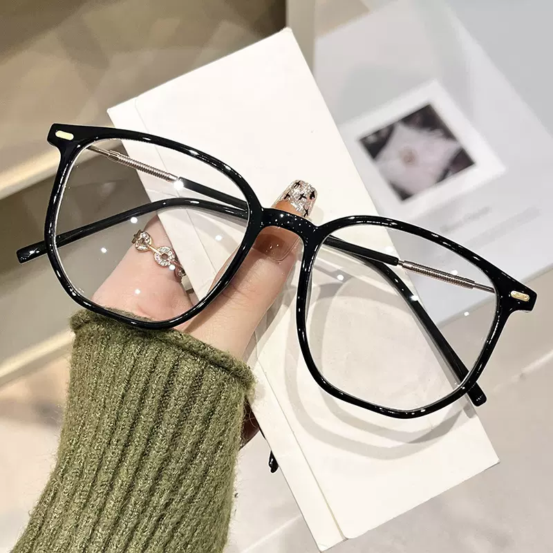 2982-1 防蓝光眼镜放疲劳素颜文艺大框近视眼镜现货新款 方框时尚