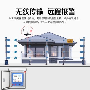 Perimeter Anti-Theft Alarm System Complete Set Electric Fence Network Host High-Voltage Pulse Electronic Fence