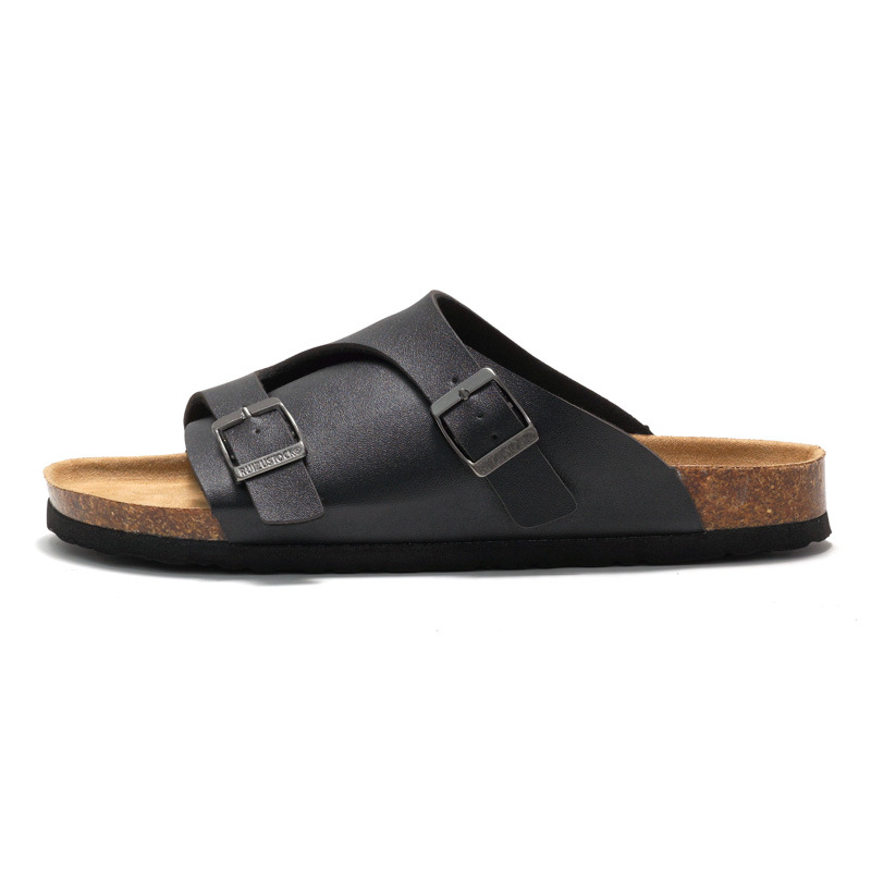 Novità estive Ruizu per uomo e donna, sandali da coppia, scarpe da donna alla moda, scarpe da spiaggia per studenti, in pelle e sughero per esterni_voghion.com