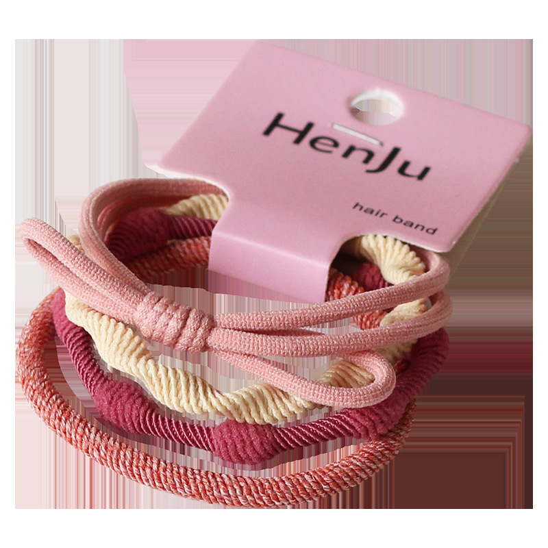 Children's High Ponytail Hair Rope Colorfulful Rubber Band High Elasticity Durable and Non-Harmful Hair Tie Girls Headband Little Girl Hair Accessories