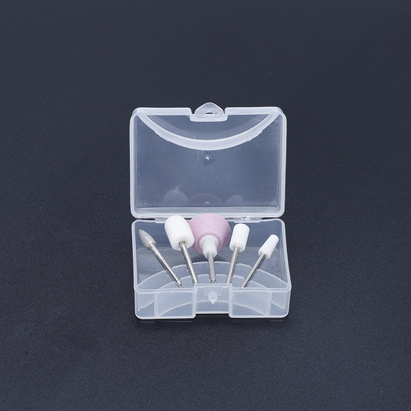 Juego de brocas para uñas de cinco piezas del fabricante, accesorios para taladro de uñas, juego de brocas para uñas de 5 piezas, pulidor de uñas de 2,35 mm
