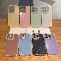 ラインストーンレンズ 12 iphone16pro 携帯電話ケース Apple 15pro グリッター 14pro baby's breath 13pro に適しています