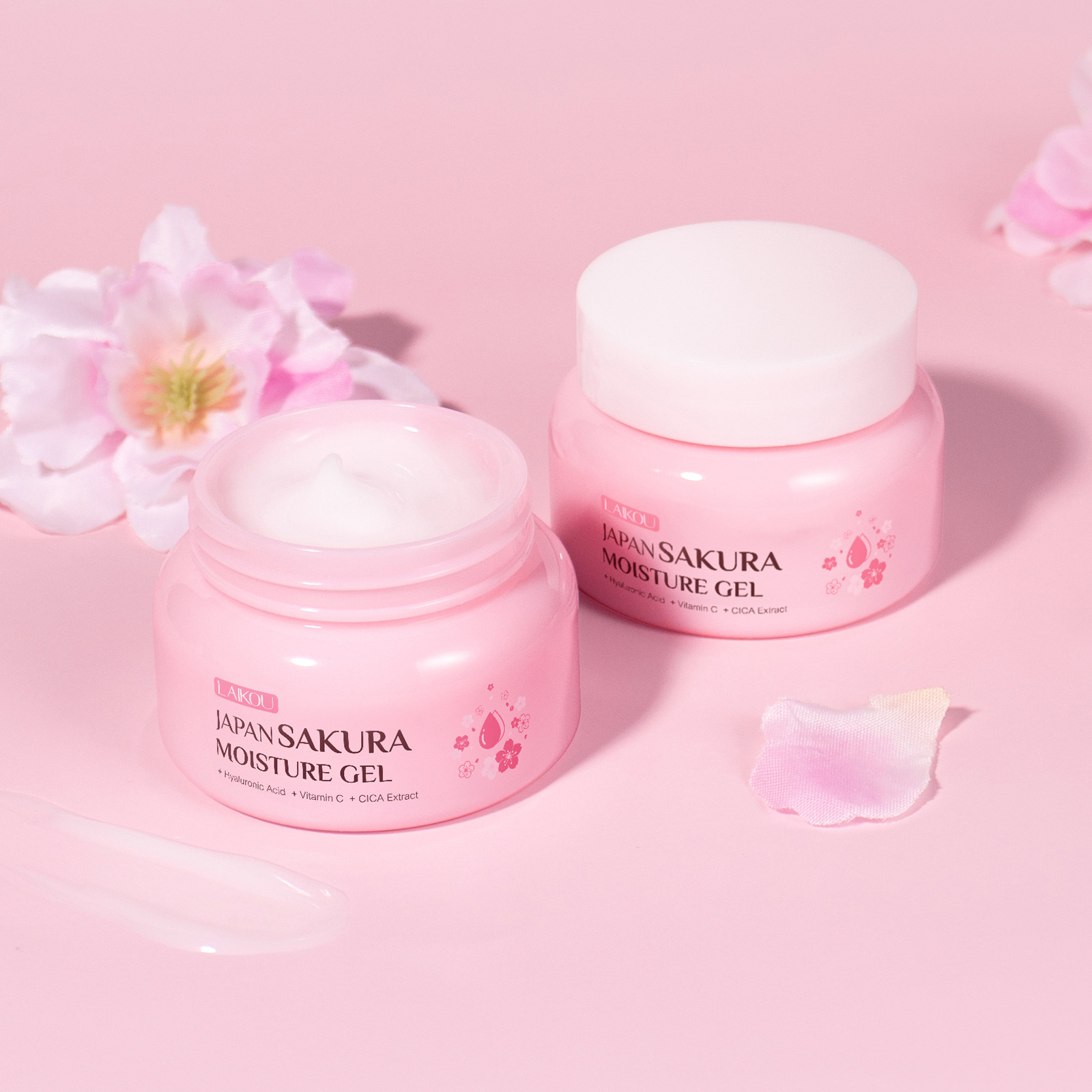 Cross-border Laikou Cherry Blossom Hydrating Cream 60g Facial Skin Hydrating, Moisturizing and nourishing English packaging wholesale manufacturer undefined