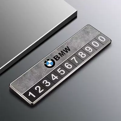 phone truck interior decoration, Nömrəli dayanma kartı - bmw-exclusive-graphite-gray-parking-number-plate