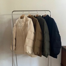 【现货】韩国东大门Masof冬季新款纯色宽松休闲百搭加厚羽绒服