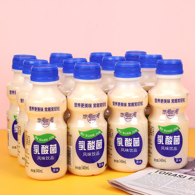 [厂家直销乳酸菌饮料益生菌风味益生元果味含乳饮料整箱特价批发]