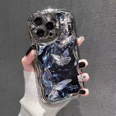 ins梦幻蝴蝶适用苹果16手机壳新款iphone15promax卡通13个性17AIR