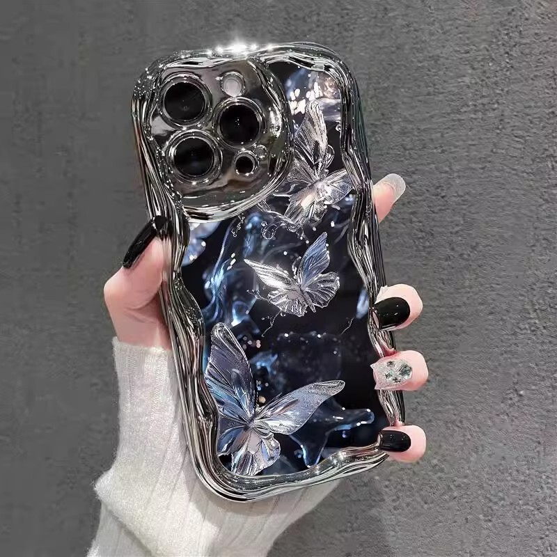 ins梦幻蝴蝶适用苹果16手机壳新款iphone15promax卡通13个性17AIR|undefined