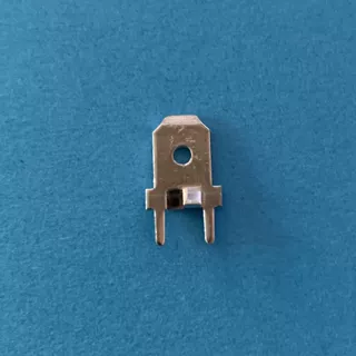 6.3线路板直插插片防倒定位平脚插片PCB焊接片冷压工艺高频