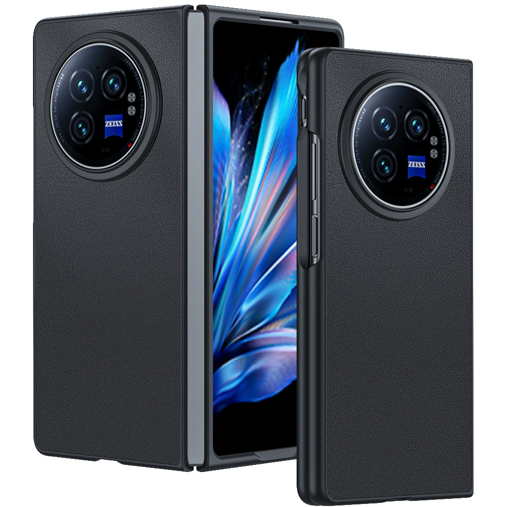 Защита корпуса телефона Vivoxfold3Pro: кожаный чехол на магните против падений, ультра‑тонкий чехол из телячьей кожи