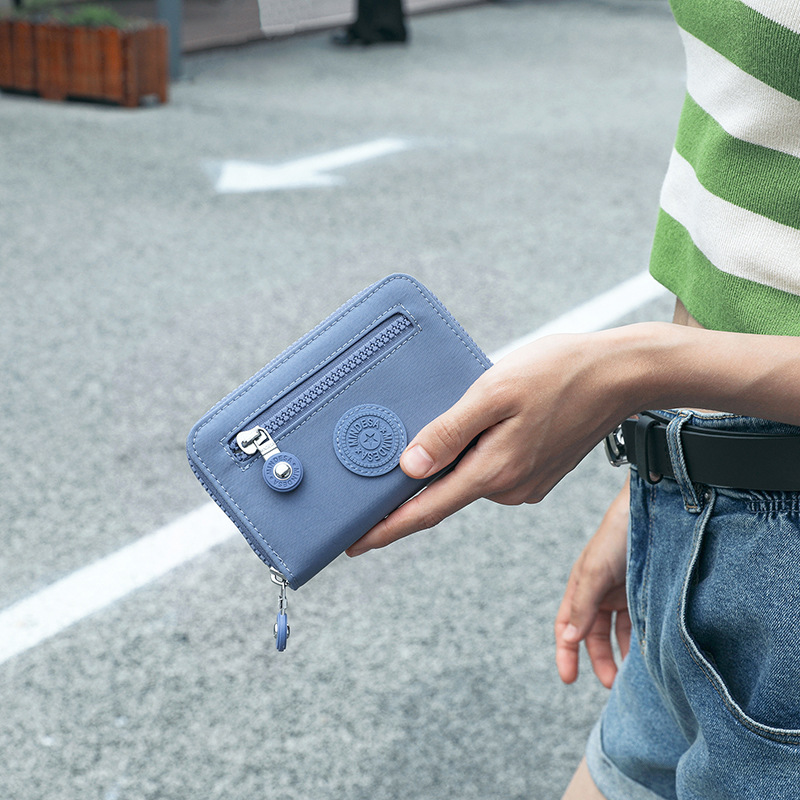 Handheld Compact Mini Wallet Lightweight Nylon Cloth Water-repellent Change Storage Bag Fashionable Simple Wallet Card Bag for Women Handheld Compact Mini Wallet Lightweight Nylon Cloth Water-repellent Change Storage Bag Fashionable Simple Wallet Card Bag for Women