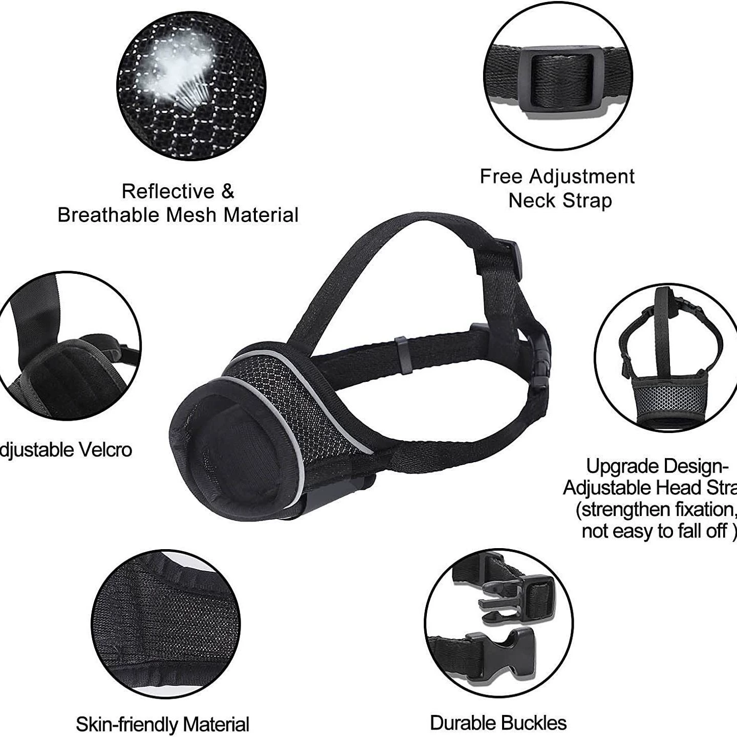 Retroreflective nylon breathable adjustable medical mask, Amazon