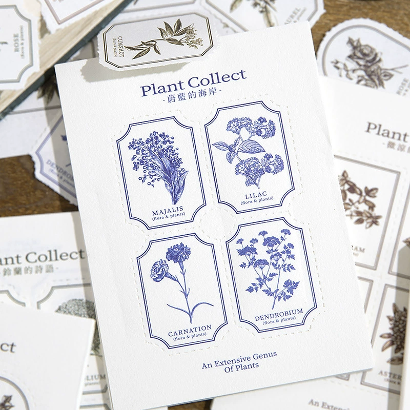 Ян Цзи ботаники заметки серии бумага для заметок Ретро ручной счет материал украшения бумажная подложка 30 в 8 вариантов