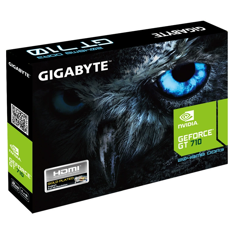 Подходит для видеокарты Gigabyte GeForce GT 710 2G DDR3, низкопрофильная плата, прочный дизайн