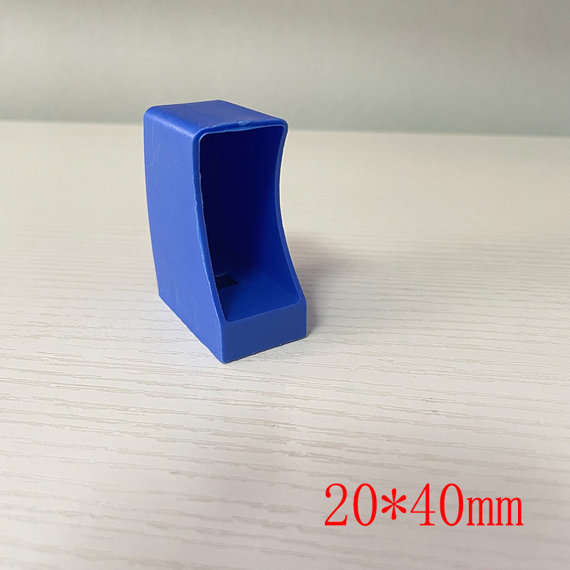 Starting from 20 pieces, pp material, rectangular blue, 20*40mm
