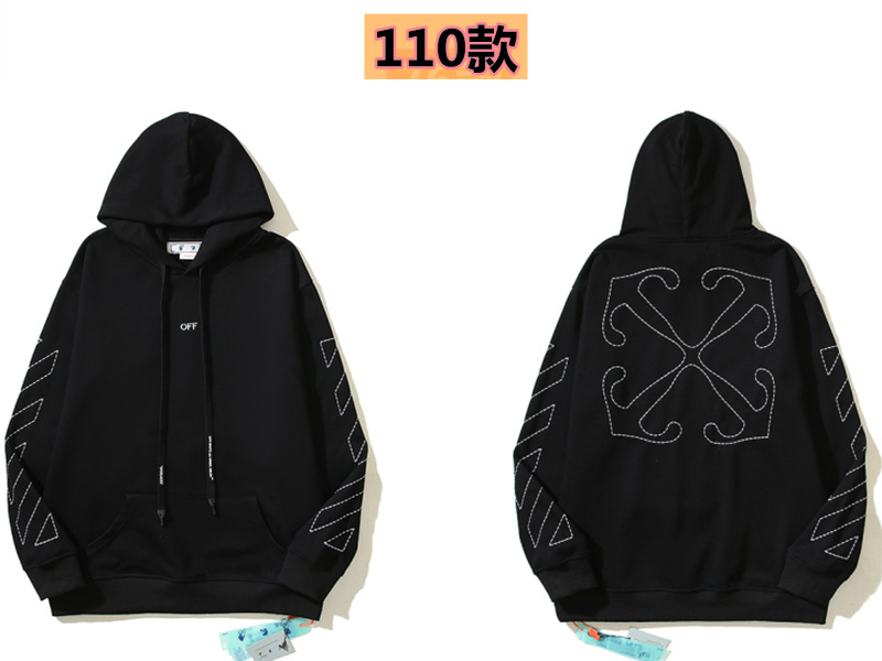 Marca de moda offwhite graffiti religioso pintura al óleo impresión de flecha hombre y mujer suelta OW pareja alta calle hoodie abrigo