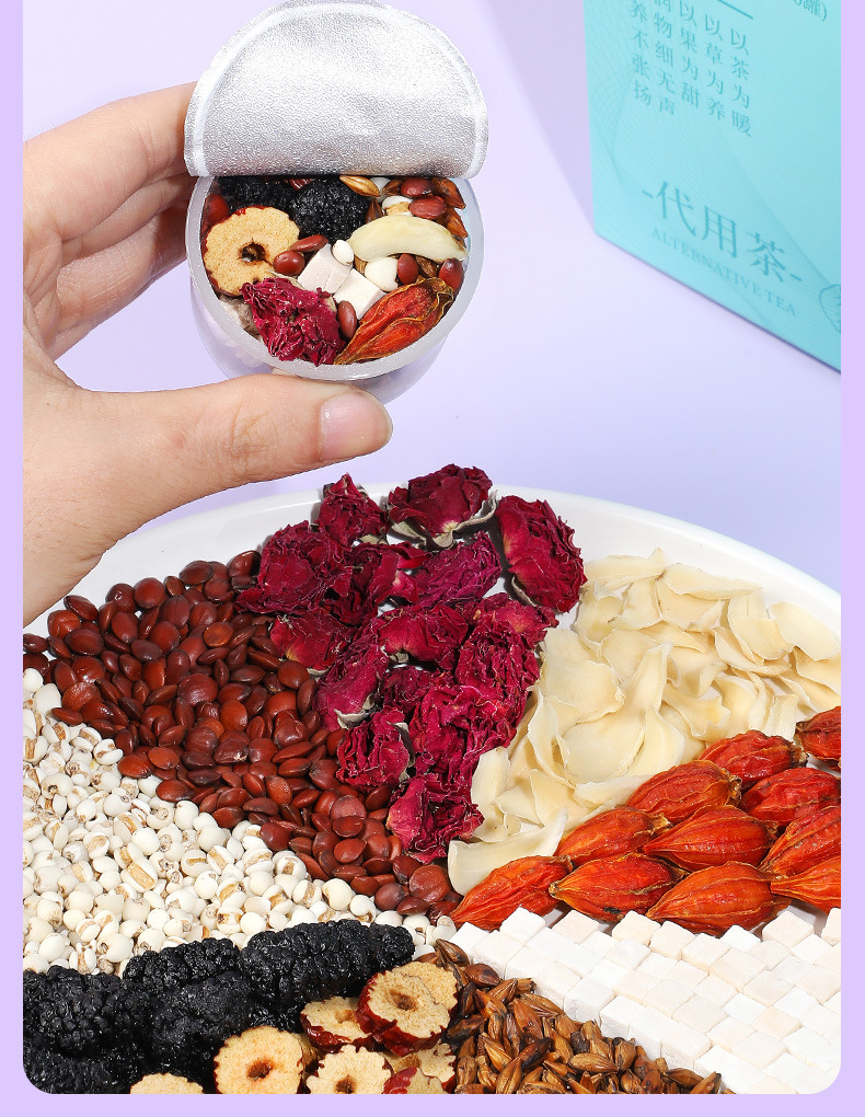 Sour Jujube Seed Lily Poria Herbal Tea 150g Portable Evening Blend quality and texture